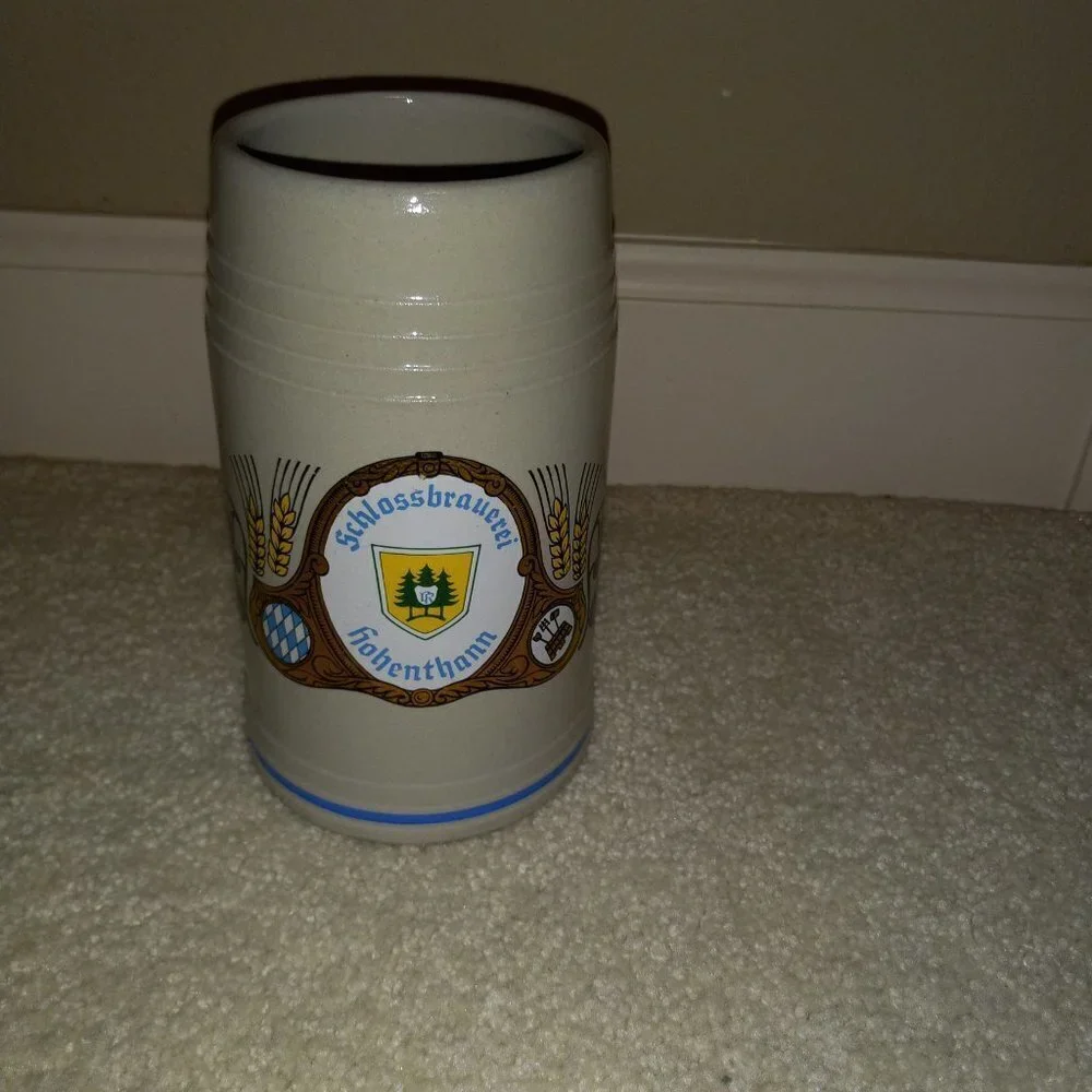 Lot of Two German Stoneware Beer Mugs